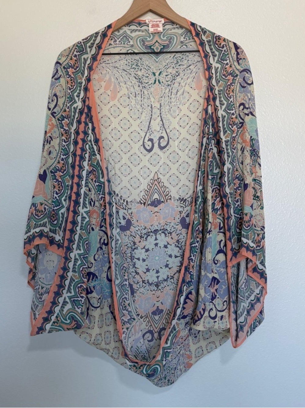 Anthropologie Vismaya Boho Cocoon Kimono Wrap One Size